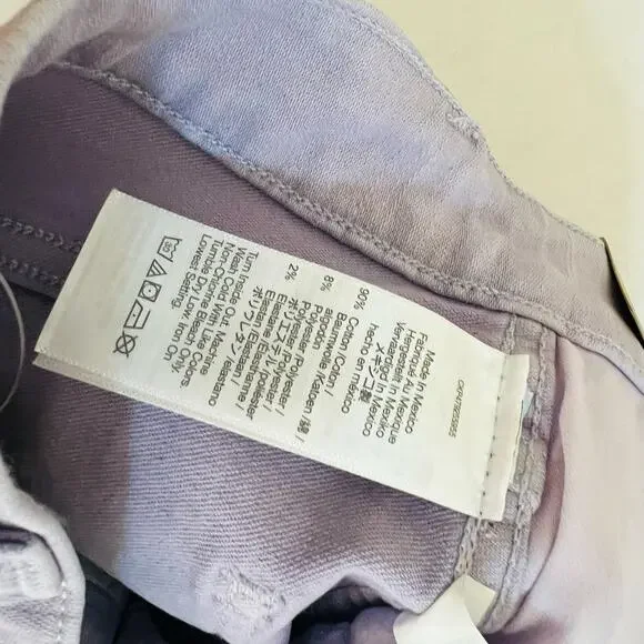 Madewell Stove Pipe High Rise Straight Leg Jeans Size 27 NWT Purple - Picture 7 of 10